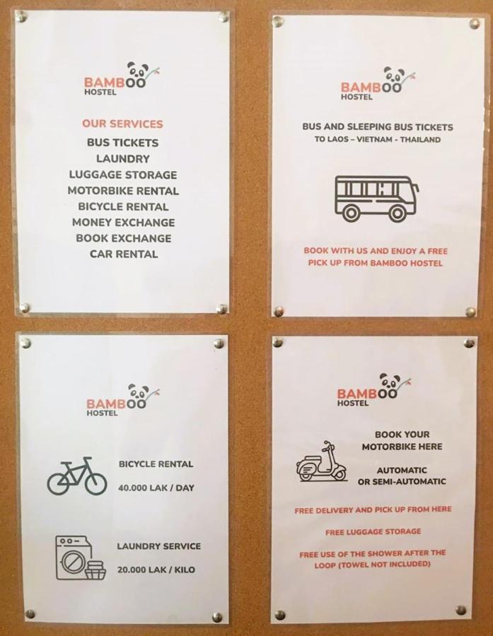 Bamboo Hostel Тхакхэк Экстерьер фото